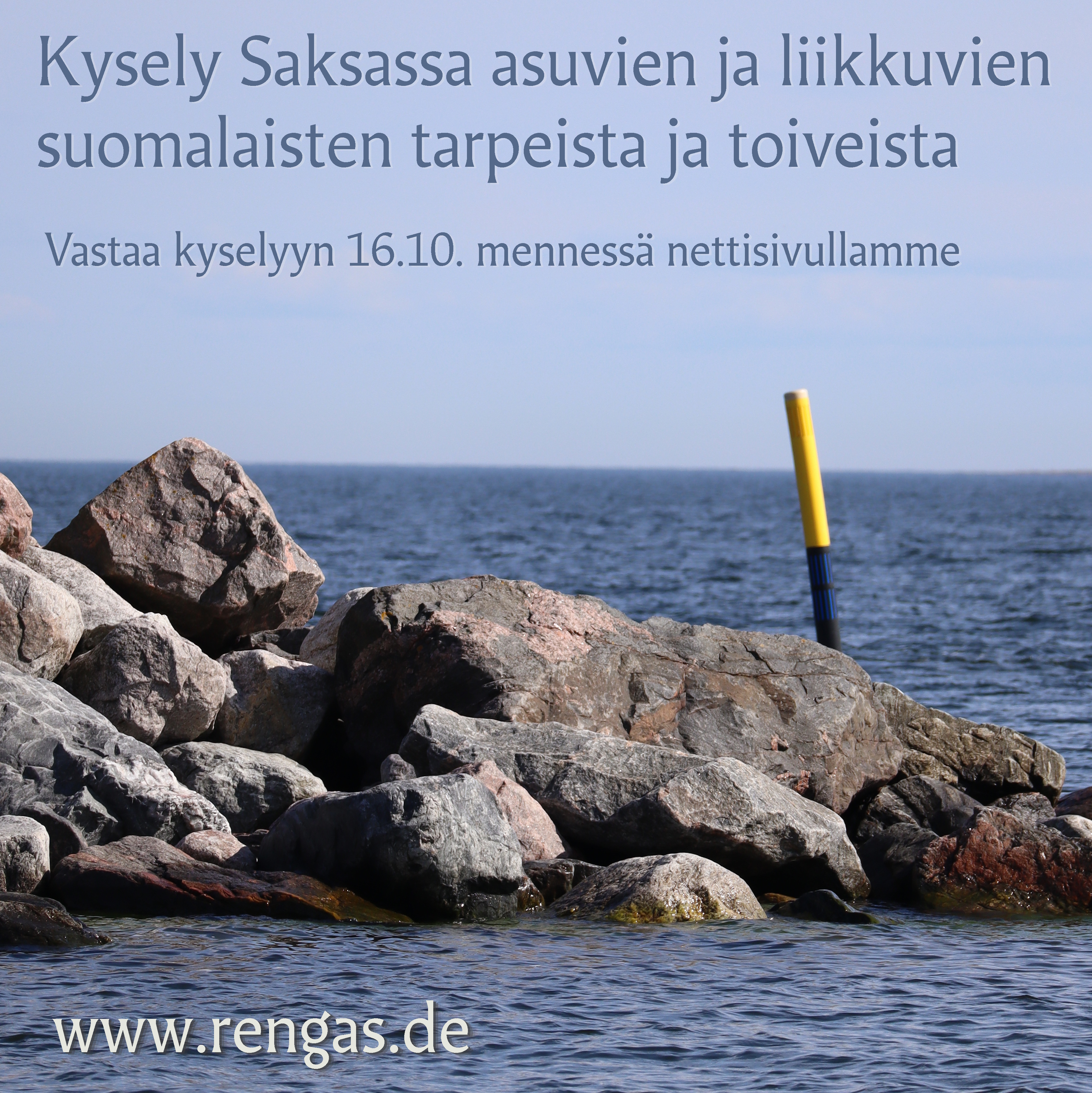 viitta meressä kallion takana, kuvassa uutisen teksti