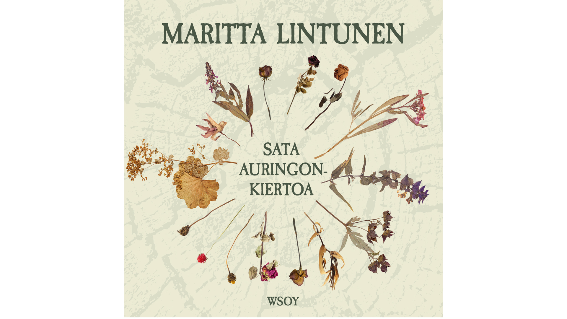 Sata auringonkiertoa -kirjan kansikuva