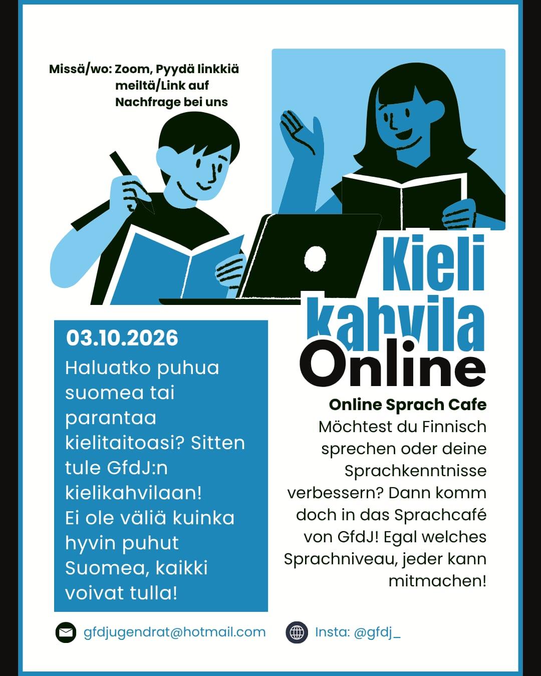 kielikahvila mainos 10.3.