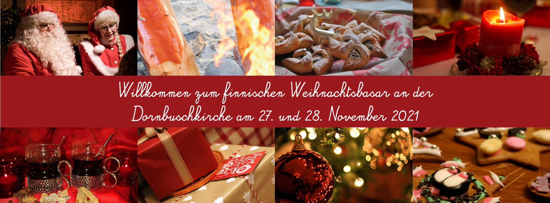 Joulumyyjäiset / Weihnachtsbasar frankfurtin joulumyyjäisten flyeri