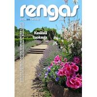 Rengas-lehden 5-6/2026 kansikuva, kesäinen puistokäytävä